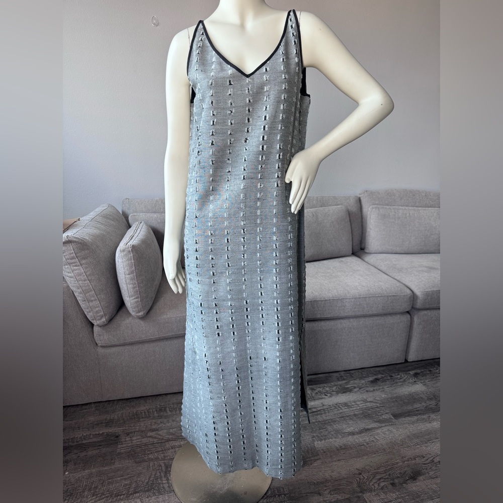 Ereena Handloom Maxi Dress  60% Eri Silk / 40% Cotton M Made in India